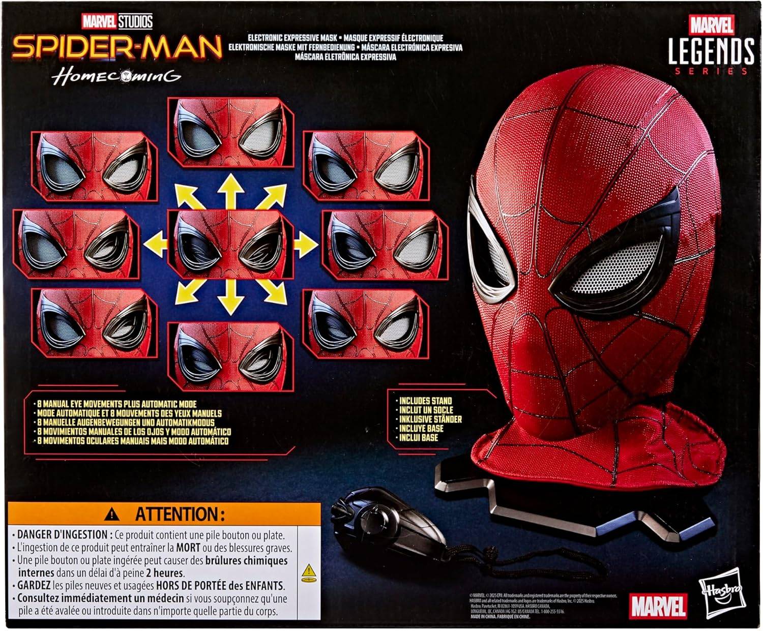MARVEL SPIDER-MAN coming マスク Marvel Legends Gears Spider-Man Home Coming - Spiderman Mask